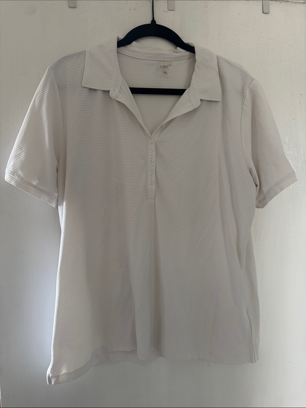 CALIA by Carrie Underwood Women's Short-Sleeve Polo Top - White